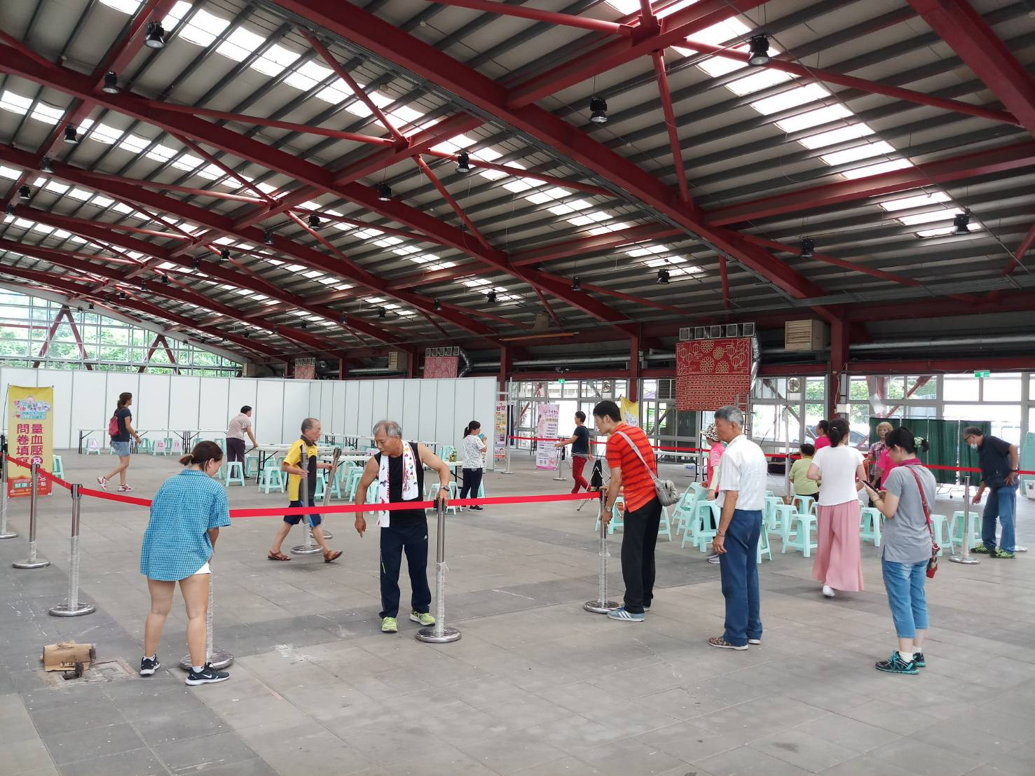 彰化縣萬人健檢溪州鄉場次場地佈置照片1