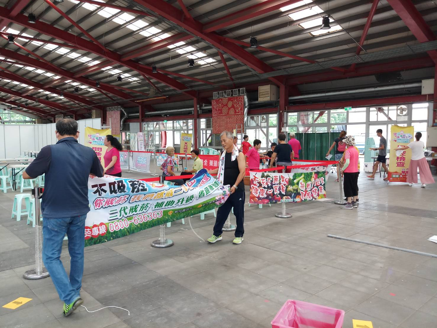 彰化縣萬人健檢溪州鄉場次場地佈置 相本