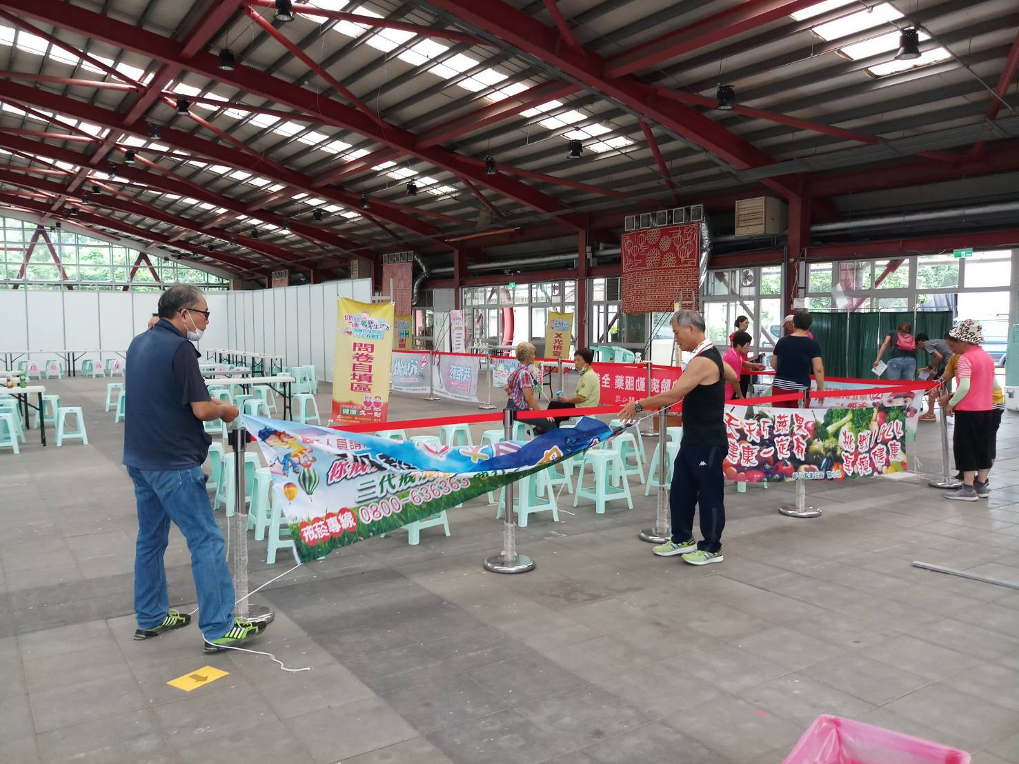彰化縣萬人健檢溪州鄉場次場地佈置照片7