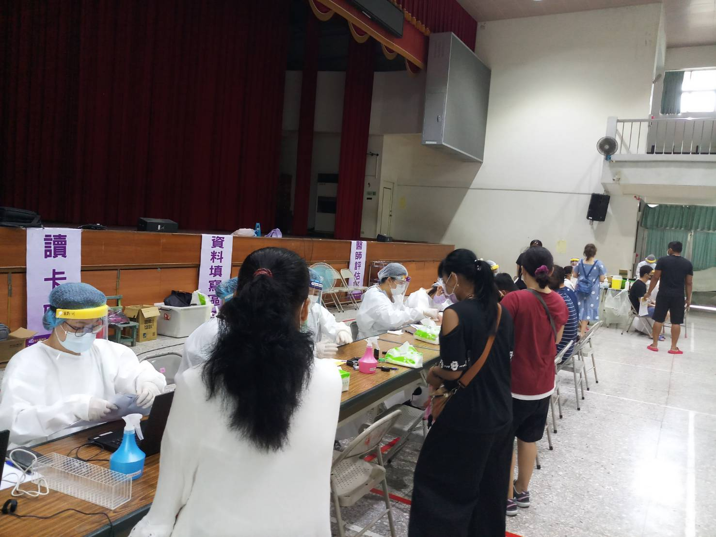 110年7月31日溪州國小設站新冠疫苗施打 相本