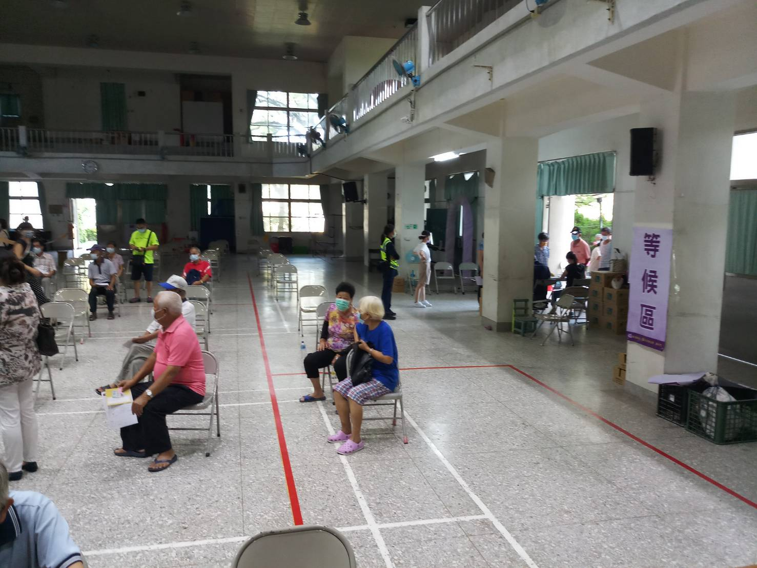 110年9月25日(六)溪州國小新冠疫苗接種活動照片5