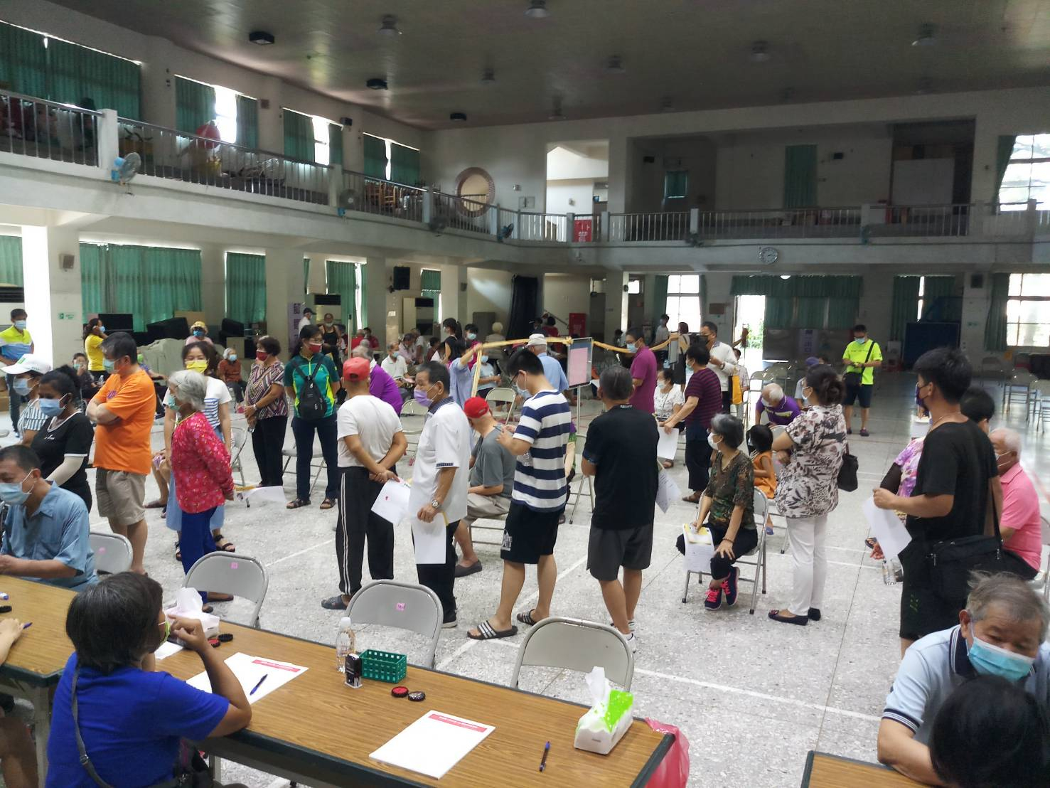 110年9月25日(六)溪州國小新冠疫苗接種活動照片6