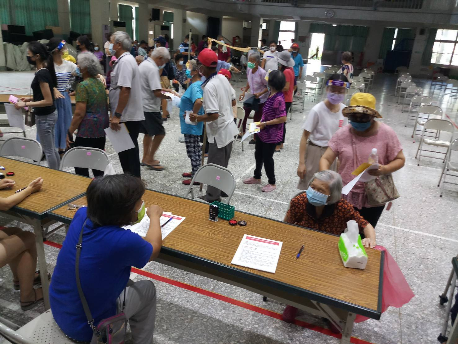 110年9月25日(六)溪州國小新冠疫苗接種活動照片7
